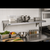 Thumbnail image #2 for 54 Inch x 21 Inch Solid Galvanized Shelf with Marine Edge