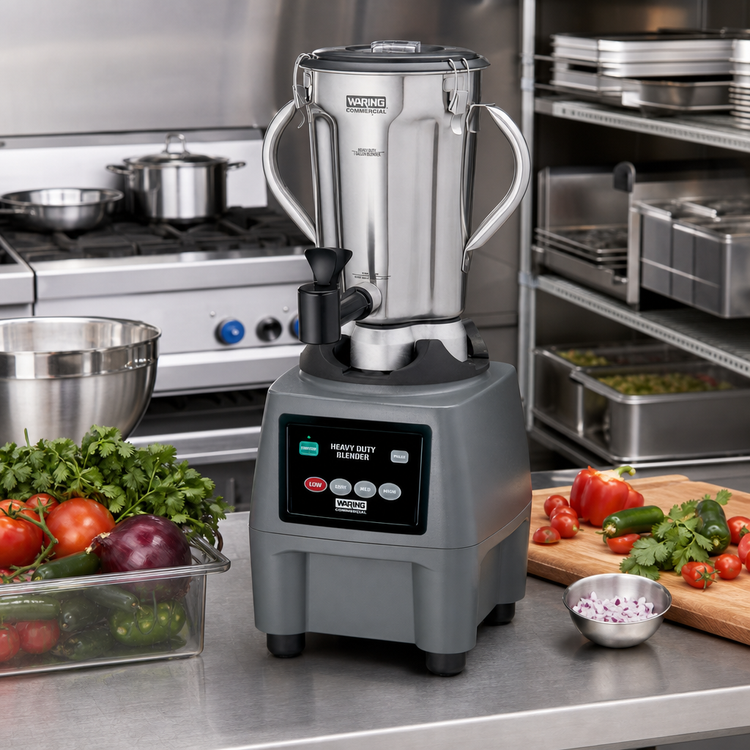 Product image #2 for Waring Heavy-Duty Countertop Commercial Food Blender with 1-Gallon Removable Stainless Steel Container, 3-Speed, 3-3/4 HP