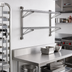 Thumbnail image #2 for Eagle Group Adjustable Post Wire Wall Mount Prepackaged Mid Unit for 21-Inch Shelves, Stainless Steel