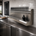 Thumbnail image #2 for Perlick 3076-18 Wall Mounted Modular Draft Beer Dispensing Tower, Air Cooled, 18 Faucets
