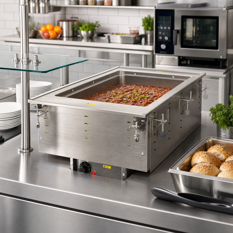 Product image #2 for Vollrath Drop-In Electric Auto-Fill Hot Food Well, 1 Full-Size Pan, Wet Operation, 208-240V