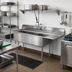 Thumbnail image #2 for 3-Compartment Stainless Steel Sink with Right Drainboard and Backsplash