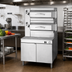 Thumbnail image #2 for Cleveland Range 2-Compartment Electric Pressure Steamer with 36-Inch Cabinet Base, Manual Controls, 24 kW