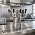 Thumbnail image #2 for Micro Matic Mushroom 4-Faucet Countertop Glycol-Cooled Stainless Steel Draft Beer Tower