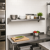 Thumbnail image #2 for Eagle 48 Inch Wall-Mounted Shelf, 10 Inch Deep, 16 Gauge Type 430 Stainless Steel