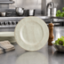 Thumbnail image #3 for Grove 9-Inch Round Wide Rim Melamine Salad Plate, Buff
