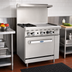 Thumbnail image #2 for CookRite 36-Inch Natural Gas Combination Range with 2 Open Burners, 24-Inch Right Griddle, and Standard Oven