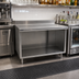 Thumbnail image #2 for Spec-Master Marine Series Underbar Work Table with Cabinet Base and Open Front, 36 Inch W x 30 Inch D