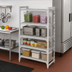 Thumbnail image #3 for Cambro Camshelving Premium 4-Shelf Vented Stationary Starter Unit, 21 x 42 x 64 Inches, Speckled Gray
