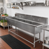 Thumbnail image #2 for John Boos Pro-Bowl 4-Compartment Stainless Steel Floor Sink, 16-Gauge 300-Series, 85-1/8