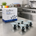 Thumbnail image #2 for Krowne BC-133 2-Inch Low Profile Plate Caster Set with Brakes, 6-Pack