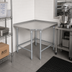 Thumbnail image #2 for John Boos Stallion 30 Inch x 30 Inch Corner 14-Gauge Stainless Steel Work Table with 1-1/2 Inch Rear Up-Turn and Galvanized Base