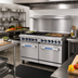 Thumbnail image #2 for Imperial Pro Series 48 Inch Gas Restaurant Range with 4 Open Burners, 24 Inch Griddle, and 2 Space Saver Ovens