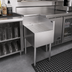 Thumbnail image #2 for Krowne Royal Series Freestanding Underbar Corner Drainboard with Right End Return, 18 x 24 x 36-1/2 Inches, Stainless Steel