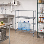 Thumbnail image #2 for Quantum 182454DGY Two-Tier Modular Wire Dunnage Rack for Tanks and Beverage Containers, 24 x 18 x 54 Inches, Gray Epoxy