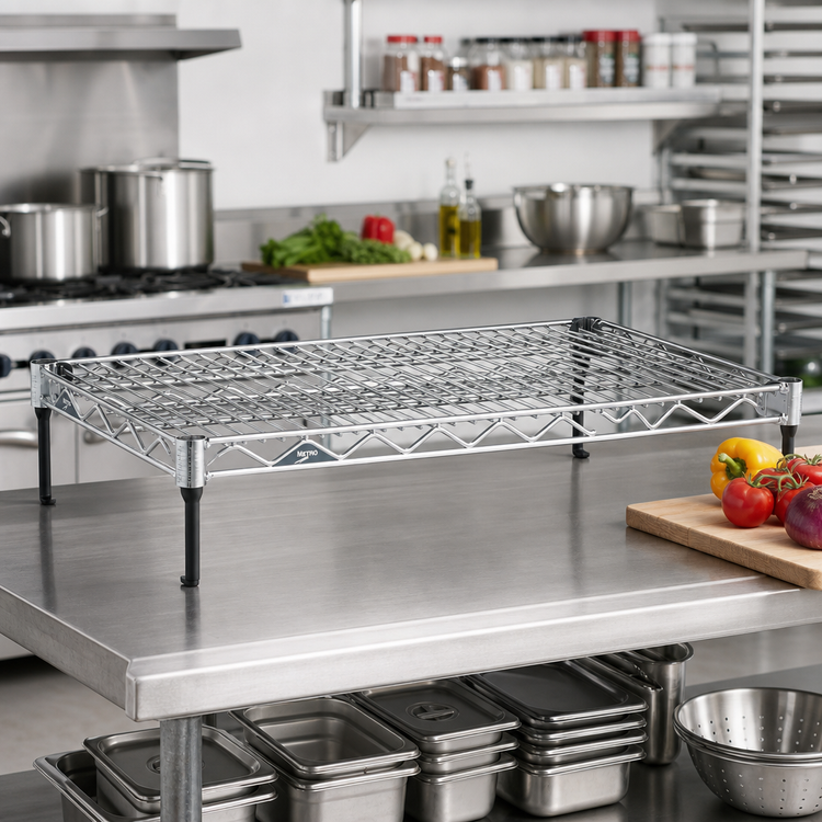 Product image #2 for Metro Super Adjustable Super Erecta 48-Inch x 18-Inch Stainless Steel Wire Shelf