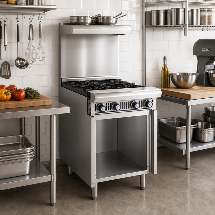 Product image #2 for Imperial Spec Series 18-Inch Gas Hot Top Add-A-Unit Range with Open Cabinet Base