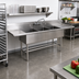 Thumbnail image #2 for Eagle Group Spec-Master FFN2760-3-30-14/3 Three-Compartment Flush Front Stainless Steel Sink with Left & Right 30-Inch Drainboards