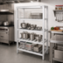 Thumbnail image #2 for Lifetime Tough 4-Shelf Tubular Aluminum Dunnage Shelving Rack, 60 x 24 x 64 Inches
