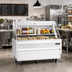 Thumbnail image #2 for Everest Refrigeration 60-Inch Horizontal Open Display Merchandiser, Self-Contained Bottom-Mount Refrigeration, 9.3 Cu. Ft., White