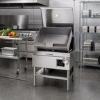 Thumbnail image #2 for Cleveland Range DuraPan SGL40TR 40-Gallon Gas Tilting Skillet with Modular Open Base and Hydraulic Hand Tilt