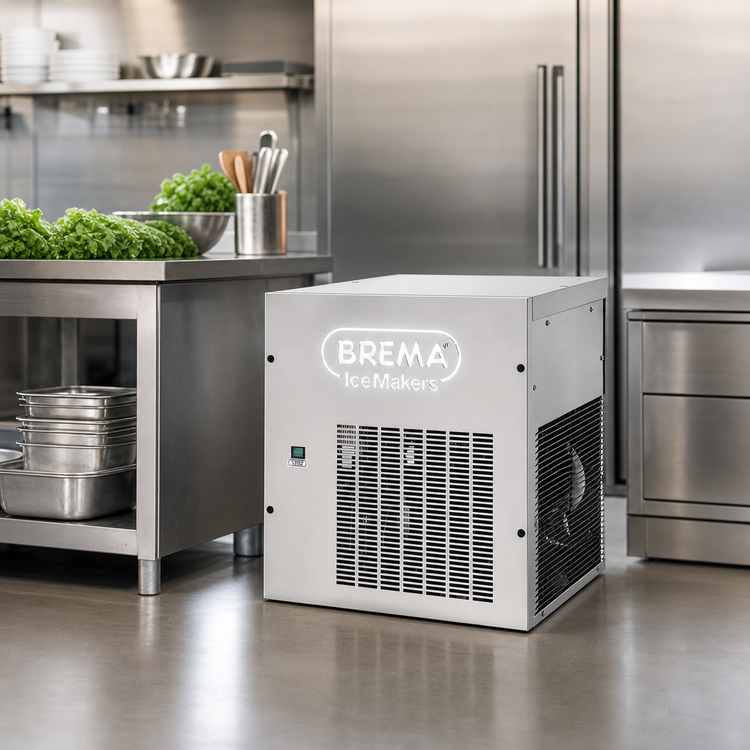 Product image #2 for Brema TM140A HC Automatic Pebble Ice Maker, Air-Cooled, 304 lb/Day