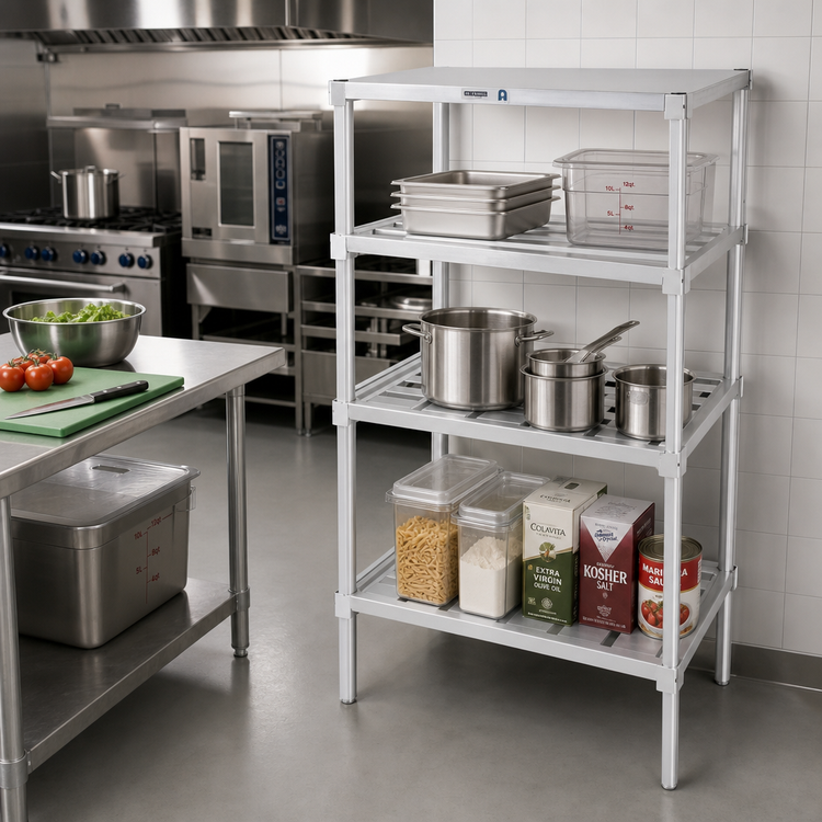 Product image #2 for Channel BA2436 T-Bar Adjustable Aluminum Shelf, 36 x 24 Inches