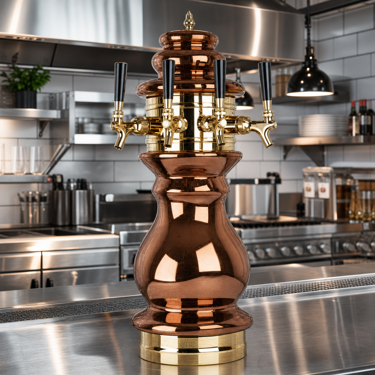 Product image #2 for Braumeister Countertop Air-Cooled 4-Faucet Ceramic Draft Beer Tower