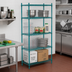 Thumbnail image #2 for Advance Tabco Special Value Series Stationary Wire Shelving Unit, 4 Shelves, 42W x 18D x 74H, Green Epoxy