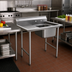 Thumbnail image #2 for Eagle Group 412 Series 1-Compartment Commercial Sink with 24-Inch Left Drainboard