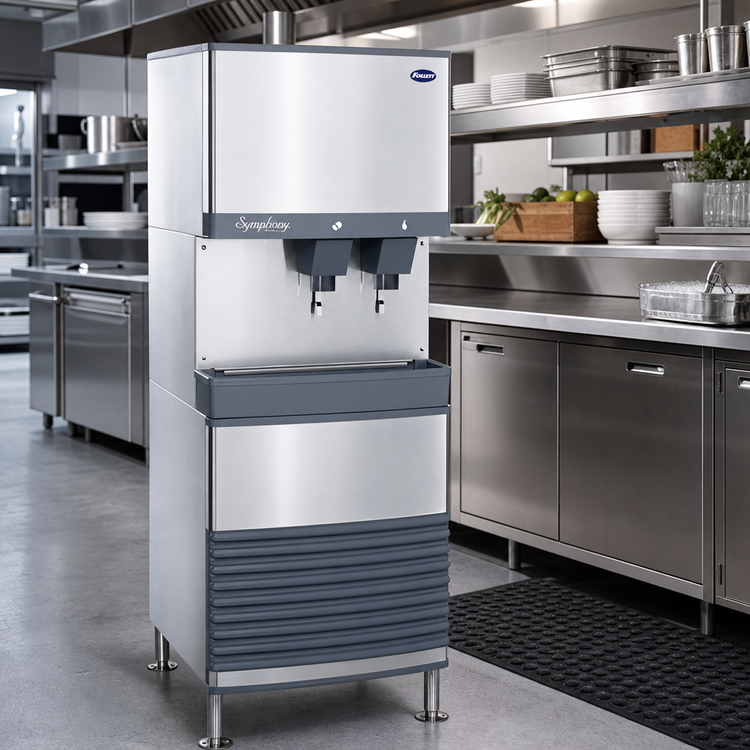 Product image #2 for Follett Symphony Plus 110FB414A-L Freestanding Ice and Water Dispenser with Lever Dispense