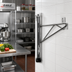 Thumbnail image #2 for Eagle Group Valu-Gard Adjustable Post Wire Wall Mount End Unit for 18-Inch Deep Shelves