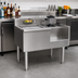 Thumbnail image #2 for Eagle Group 1800 Series 50 Inch Underbar Ice Bin/Cocktail Station with Center Ice Bin and Blender Recess