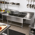 Thumbnail image #2 for John Boos Pro-Bowl 3-Compartment Stainless Steel Sink with Left & Right Drainboards, 14-Gauge, 16