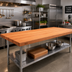 Thumbnail image #2 for Boos Block 108-Inch x 36-Inch Edge Grain Cherry Kitchen Countertop, 2-1/4-Inch Thick, Oil Finish