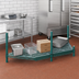 Thumbnail image #2 for QuadPlus Louvered Polymer Shelf Mat with Wire Quad-Adjust Frame, 48 x 18 Inches, Green