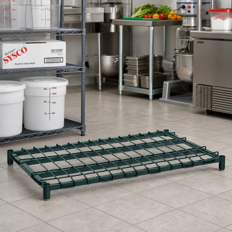 Product image #2 for Metro Super Erecta 24 Inch x 24 Inch Dunnage Shelf with Lift-Off Wire Deck