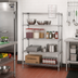 Thumbnail image #2 for Quantum Stationary 4-Shelf Chrome Wire Shelving Starter Kit, 42W x 21D x 54H