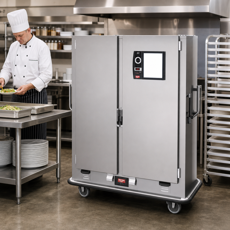 Product image #2 for Metro Heated Two-Door Insulated Stainless Steel Banquet Holding Cabinet, 120 Plate Capacity, 120V