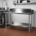 Thumbnail image #2 for John Boos 41-5/8-Inch x 24-1/8-Inch Stainless Steel Dishtable Undershelf