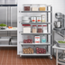 Thumbnail image #2 for Cambro Camshelving Elements XTRA 5-Tier Stationary Solid Polymer Shelving Add-On Unit, 18 x 30 x 84 Inches, Speckled Gray