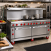 Thumbnail image #2 for American Range 72-Inch Commercial Gas Range with 24-Inch Left Griddle, 8 Open Burners, and 2 Convection Ovens