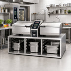 Thumbnail image #2 for RATIONAL 60.74.696 Open Front Base Storage Cabinet for iVario XL, 2 Compartments