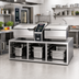 Thumbnail image #2 for RATIONAL Open Front Base Storage Cabinet for iVario XL, 2 Compartments
