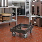 Thumbnail image #3 for Cambro Camdolly® CD100131 Open-Frame Transport Dolly for Beverage Servers and Carriers, 300-lb Capacity, Dark Brown, 5" Casters, No Handles
