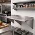 Thumbnail image #2 for Eagle Group Wall-Mount Stainless Steel Work Table with Backsplash, 48 x 30 Inches