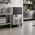 Thumbnail image #2 for Omcan Half Cube Ice Maker with Bin, Air-Cooled, 79.4 lb/Day, 33.1 lb Storage