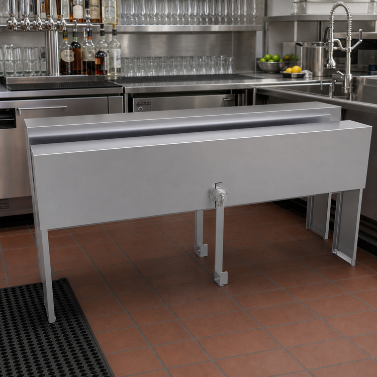 Product image #2 for Glastender 28-Inch Double Speed Rail Locking Cover, Stainless Steel