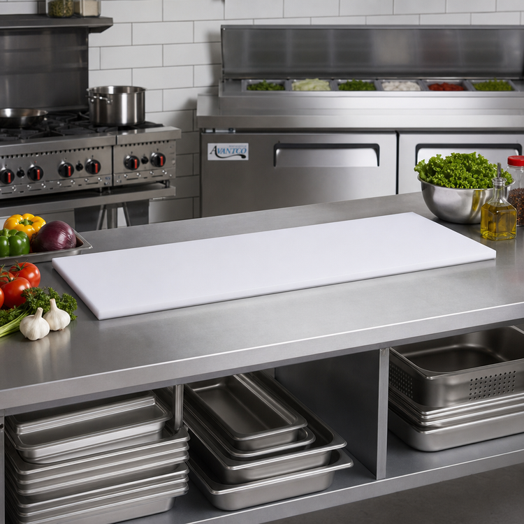 Product image #2 for John Boos 84 Inch x 8 Inch Reversible High-Density Polyethylene Steam Table Cutting Board