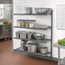 Thumbnail image #2 for Cambro Camshelving Basics Plus 4-Tier Add-On Vented Polymer Shelving Unit, 21 x 60 x 64 Inches, Brushed Graphite